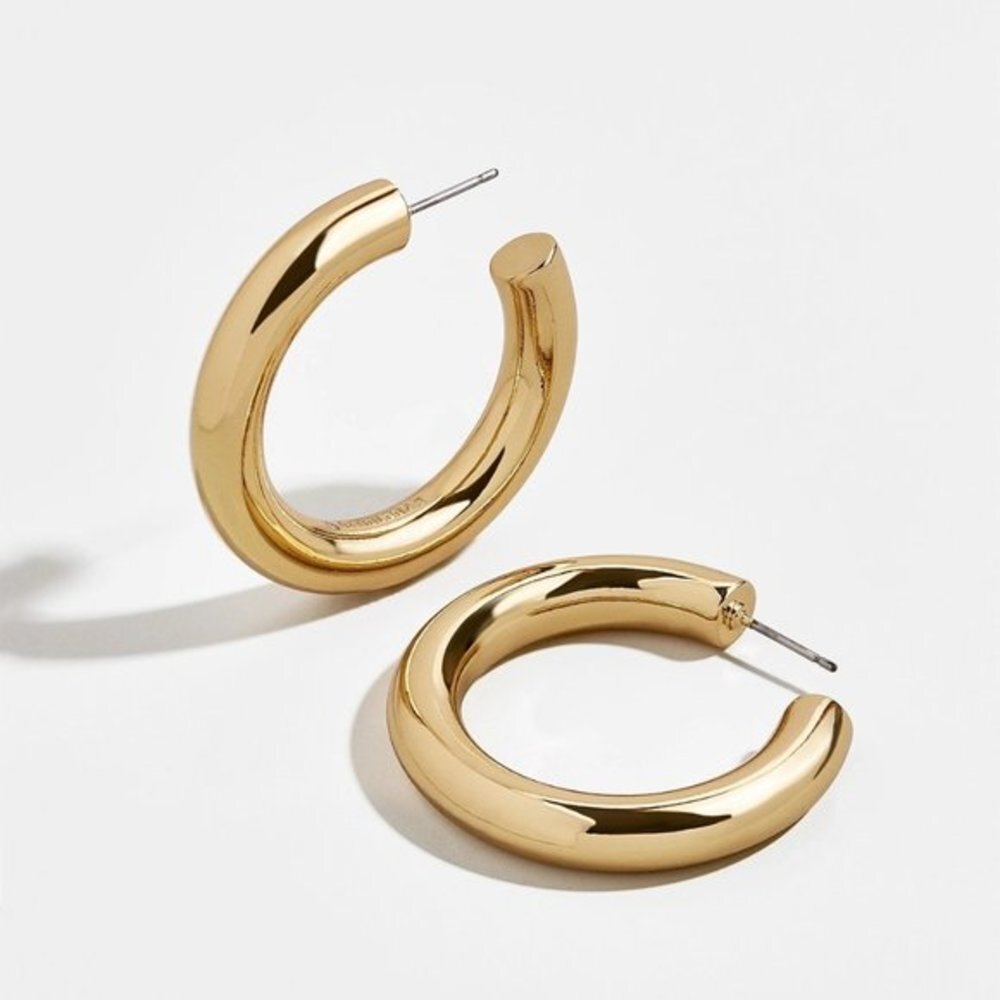 Anthropologie Tube Hoop Earrings